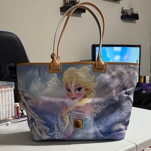 Dooney & Bourke Frozen Tote Bag - Blue and Tan